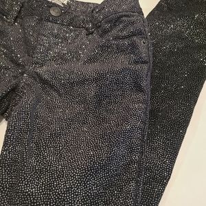 Cat & Jack black/silver girls pants, sz 10